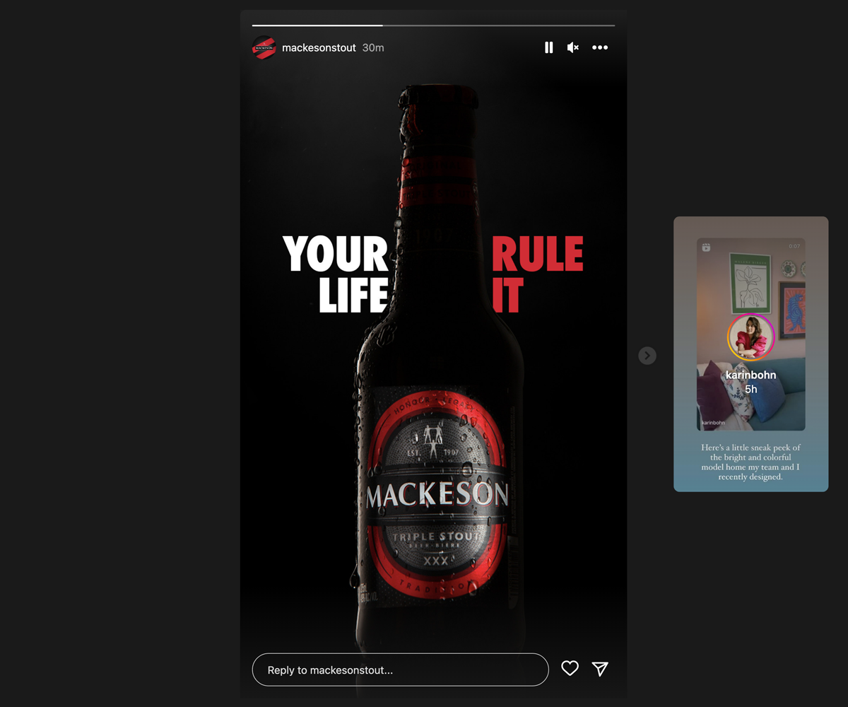 Instagram View of Rebranded Bottle Design